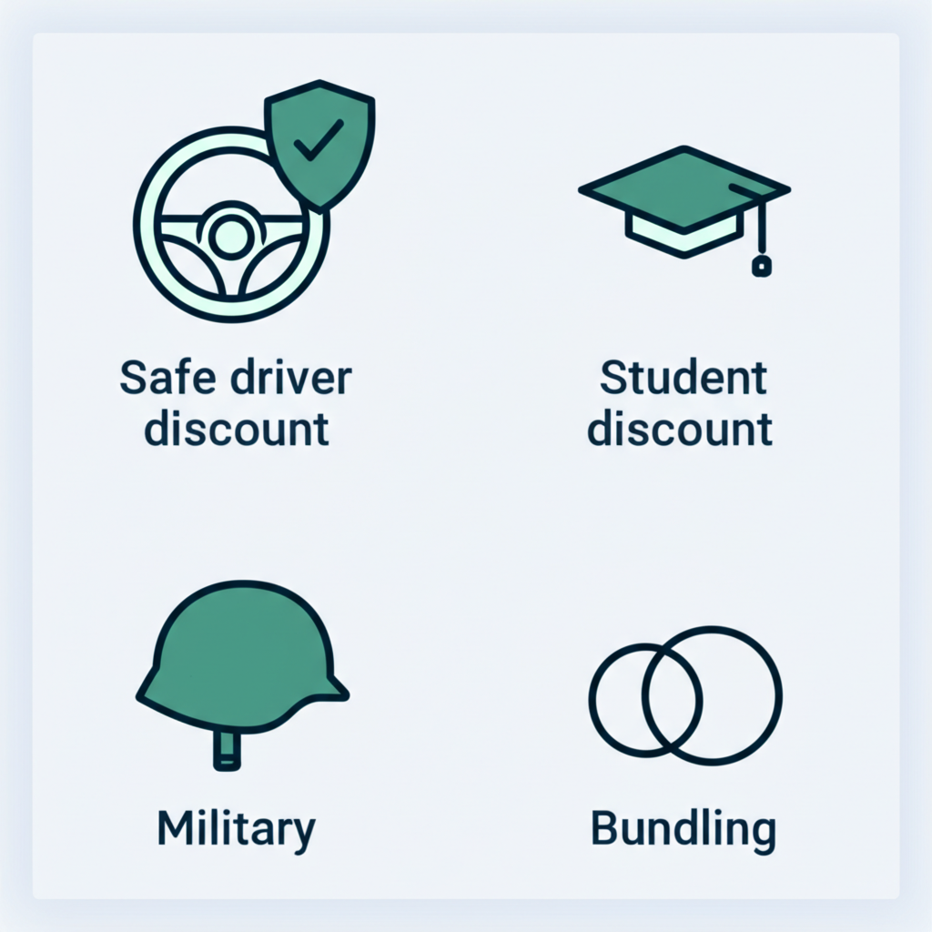 Various insurance discount options